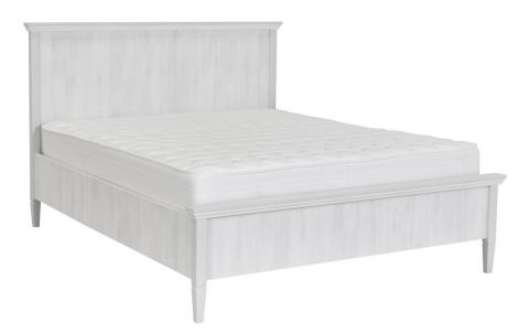 Double bed Barrameda 05, Colour: White - Lying area: 160 x 200 cm (w x l)