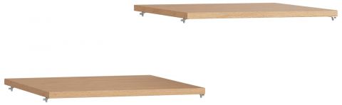 Shelf for single-door wardrobe, set of 2, Colour: Oak - 42 x 45 cm (W x D)