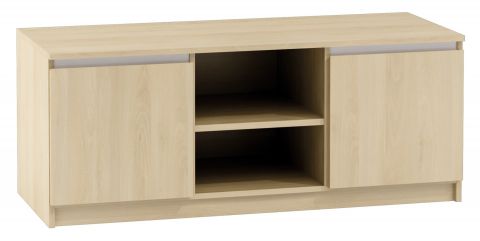 TV base cabinet Kiunga 06, colour: beech / white - Measurements: 47 x 120 x 47 cm (H x W x D)