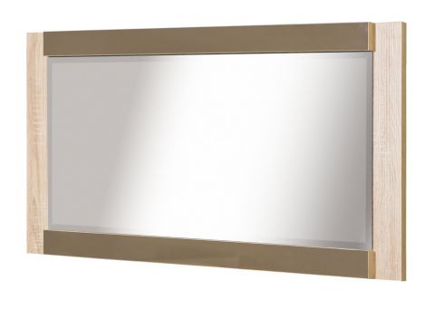 Mirror Arowana 21, Colour: Oak / Latte Matt - Measurements: 56 x 123 x 5 cm (H x W x D)