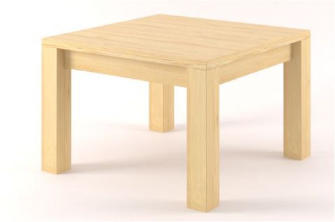 Coffee table solid pine wood, Natural Turakos 121 - Measurements 90 x 50 x 90 cm (W x H x D)