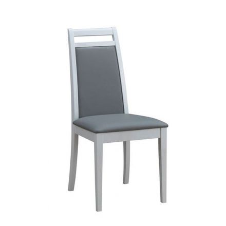 Chair Maridi 114, Colour: Grey / White, part solid wood - Measurements: 94 x 43 x 55 cm (H x W x D)
