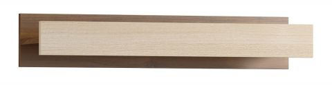 Suspended rack / Wall shelf Pasuruan 15, Colour: Wallnut / Maple - Measurements: 10 x 85 x 27 cm (H x W x D)