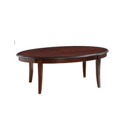 Coffee table Dakoro 40 (oval), Colour: Mahogany - 120 x 80 cm (w x d)