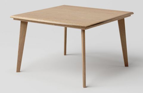 Coffee table solid Oak Natural Aurornis 76 - Measurements: 80 x 80 x 50 cm (W x D x H)