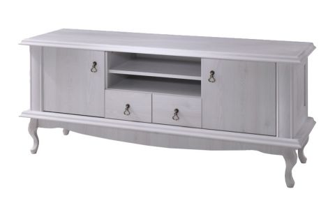TV base cabinet Bignona 14, Colour: Pine White - 60 x 144 x 47 cm (H x W x D)