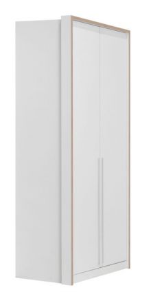 Hinged door cabinet / Closet Cerdanyola 03, Colour: Oak / White - Measurements: 216 x 100 x 56 cm (H x W x D)