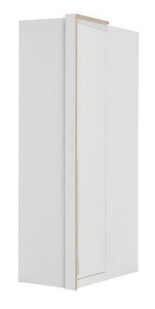 Hinged door cabinet / Corner Closet Cerdanyola 04, Colour: Oak / White - Measurements: 216 x 106 x 56 cm (H x W x D).