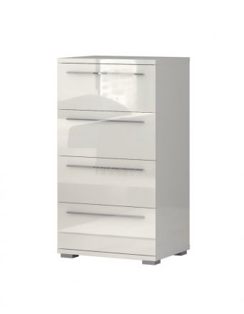 Dresser Siumu 16, Colour: Beige / Beige high gloss - 110 x 60 x 45 cm (h x w x d)