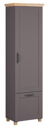 Cabinet Cuenca 07, Colour: Oak / Grey - Measurements: 209 x 60 x 39 cm (H x W x D)