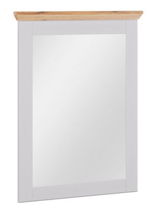 Mirror Cuenca 11, Colour: Oak / White - Measurements: 103 x 80 x 6 cm (H x W x D)