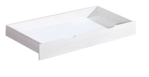 Drawer for bed Gurami, Colour: White, solid wood - 20 x 75 x 150 cm (H x W x L)