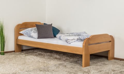 Single bed/guest bed Wooden Nature 140 cherry tree nature - 90 x 200 cm (W x D)
