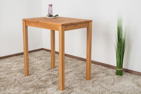 Dining table Wooden Nature 118 Core beech solid oiled - 70 x 50 cm (W x D)