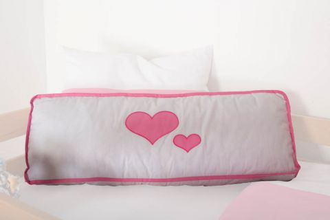 Motif - Side cushion  - Color: Coeur / Pink / White
