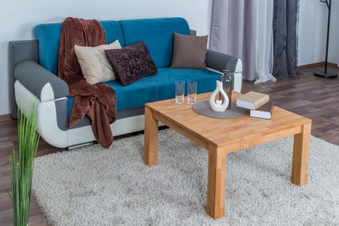 Coffee table Wooden Nature 419 Solid Beech - 80 x 80 x 45 cm (W x D x H)