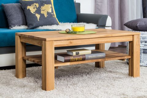 Coffee table Wooden Nature 420 Solid Oak - 105 x 65 x 45 cm (W x D x H)