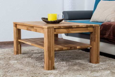 Coffee table Wooden Nature 121 Solid Oak - 105 x 65 x 45 cm (W x D x H)