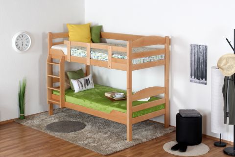 Adult bunk bed ' Easy Premium Line ' K3/n, solid beech wood Natural - 90 x 190 cm (W x L) 