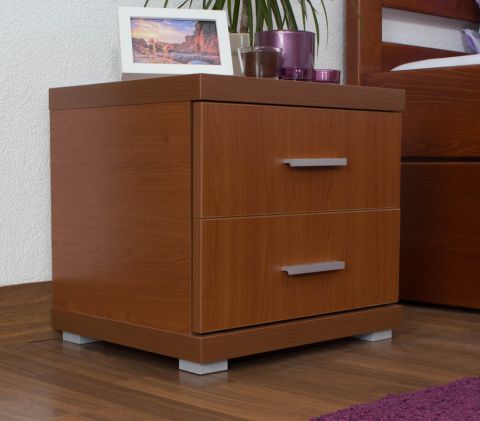 Bedside table "Easy Furniture" N2, Cherry ColouRed lacquered