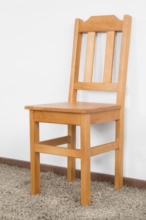 Chair solid pine wood Color: Alder Junco 248 - Dimensions : 90 x 36.5 x 38 cm (H x W x D)