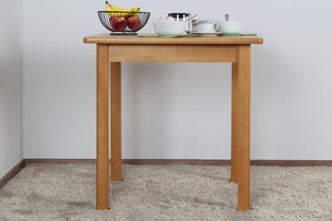 Table solid pine wood, Alder colour rustic Junco 233B (square) - 75 x 75 cm (W x D)