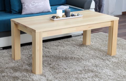 Coffee table solid, natural pine wood Junco 483 – Dimensions 50 x 120 x 60 cm