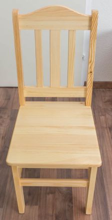 Chair solid, natural pine wood 001 - Dimensions 93 x 43 x 45 cm (H x B x T)
