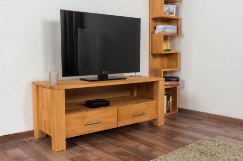 TV - base cabinet Wooden Nature 125 solid core beech - 48 x 116 x 45 cm (H x W x D)