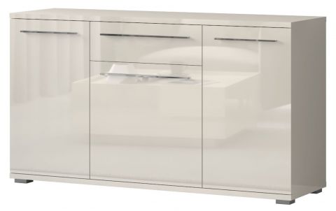 Dresser Garim 1, Colour: Beige high gloss - 85 x 150 x 45 cm (h x w x d)
