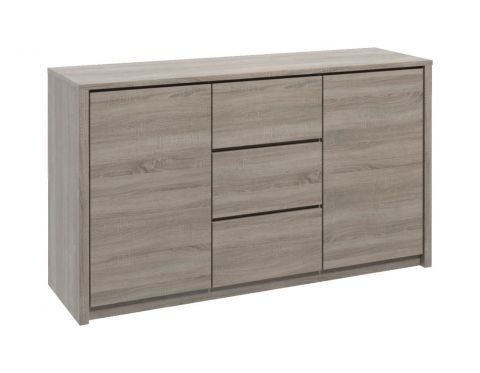 Dresser Selun 02, Colour: Oak truffle - 80 x 140 x 43 cm (h x w x d)