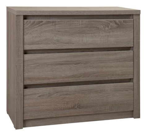 Dresser Selun 04, Colour: Oak truffle - 80 x 90 x 43 cm (h x w x d)