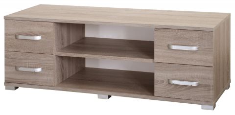 TV base cabinet Kikori 01, colour: Sonoma oak - Measurements: 43 x 120 x 43 cm (H x W x D)