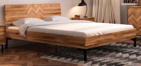 Double bed Kumeu 02 solid beech oiled - Lying area: 160 x 200 cm (w x l)