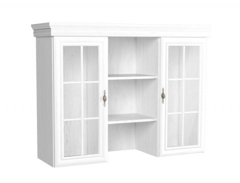 Display case top for chest of drawers Sentis, Colour: Pine White - 97 x 128 x 40 cm (H x W x D)