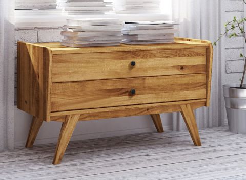 Chest of drawers Otago 07 solid oiled Wild Oak - Measurements: 61 x 100 x 50 cm (H x W x D)