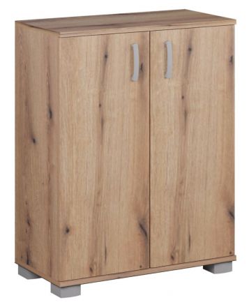 Chest of drawers Camprodon 11, Colour: Oak Artisan - Measurements: 95 x 75 x 37 cm (H x W x D)