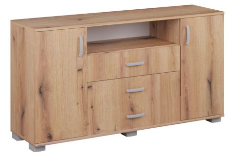 Chest of drawers Camprodon 16, Colour: Oak Artisan - Measurements: 80 x 150 x 40 cm (H x W x D)