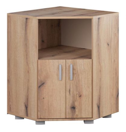 Corner Cupboard Camprodon 14, Colour: Oak Artisan - Measurements: 95 x 72 x 37 cm (H x W x D)