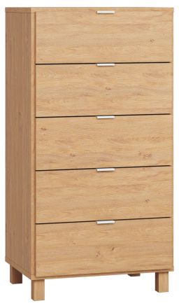 Chest of drawers Averias 05, Colour: Oak - Measurements: 122 x 63 x 47 cm (H x W x D)