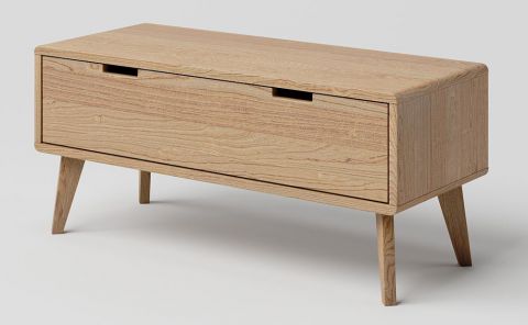 Chest of drawers solid Oak Natural Aurornis 30 - Measurements: 44 x 96 x 40 cm (H x W x D)