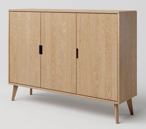Chest of drawers solid Oak Natural Aurornis 43 - Measurements: 104 x 142 x 40 cm (H x W x D)