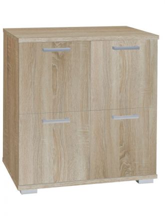 Chest of drawers Tandil 03, Colour: Oak Sonoma - 87 x 80 x 41 cm (h x w x d)