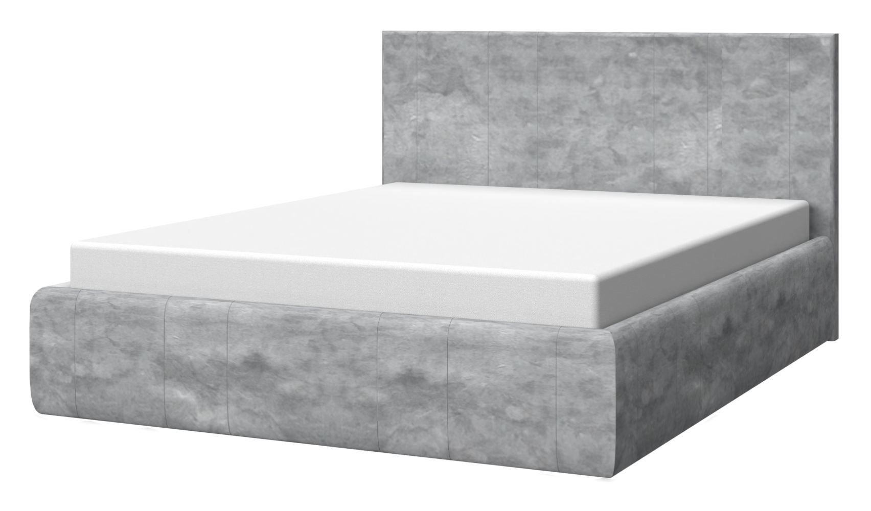 Double bed Papauta 18, Colour: Grey - Lying area: 160 x 200 cm (w x l)