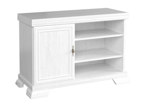 TV base cabinet Sentis 10, Colour: Pine White - 77 x 108 x 56 cm (H x W x D)