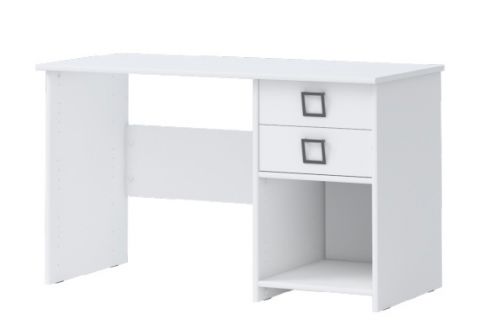 Desk 28, Colour: White - Measurements: 74 x 125 x 60 cm (H x W x D)