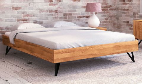Single bed / Guest bed Masterton 03 solid beech oiled - Lying area: 140 x 200 cm (w x l)