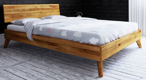 Single bed / Guest bed Timaru 01 solid oiled Wild Oak - Lying area: 90 x 200 cm (w x l)