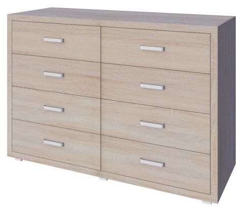 Kerowagi 13 chest of drawers, colour: Sonoma oak - Measurements: 90 x 135 x 41 cm (H x W x D)