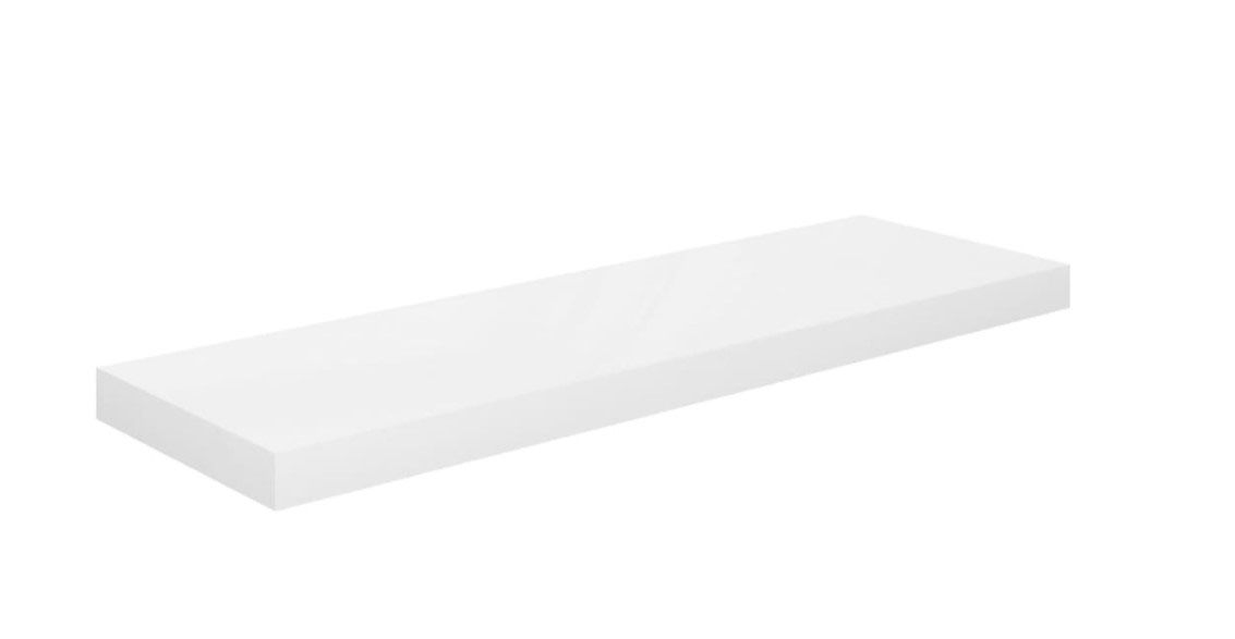 Wooden shelf for Karpaten series, set of 2, width: 100 cm, color: white